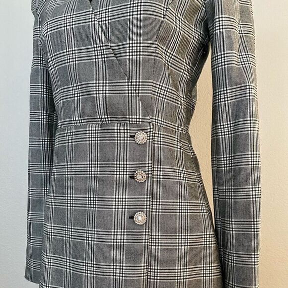 NWT Zara Plaid Blazer Dress - Picture 5 of 10